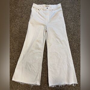 Madewell White Flare & Wide Leg Jeans
